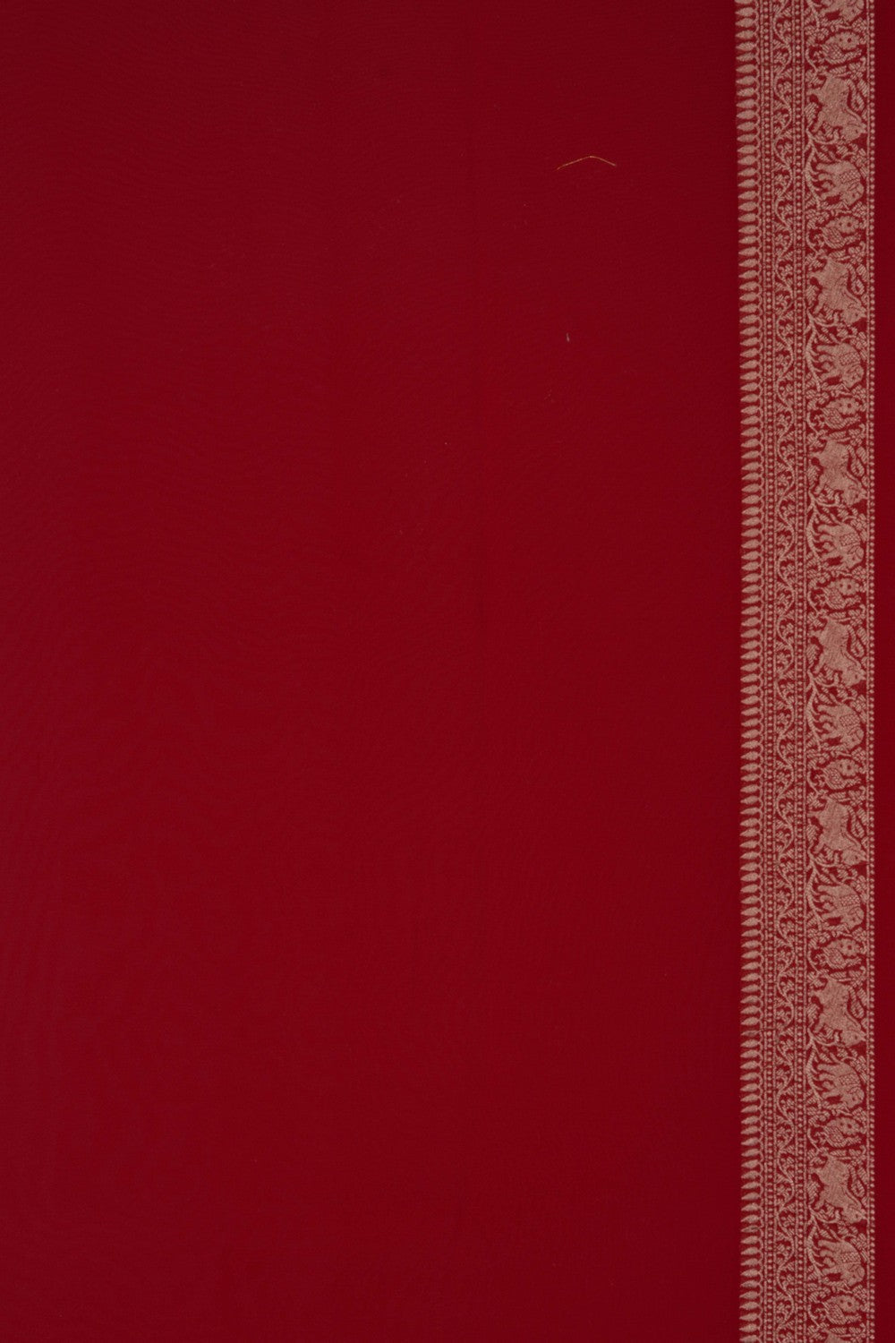 Image of Banarasi Chiffon Red Saree
